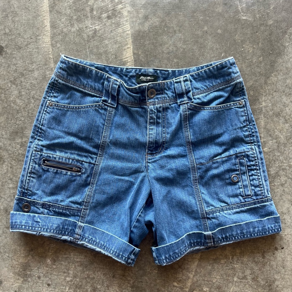 Vintage denim carpenter shorts